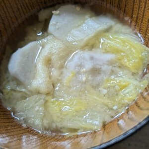 里芋と白菜のお味噌汁